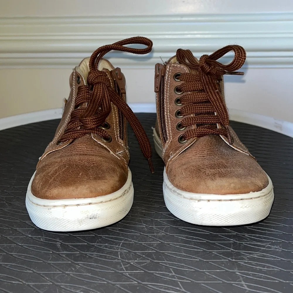 RARE Steiff KNOPF IM OHR Hi Top Leather Sneaker 13/30 Teddy Bear applique Unisex